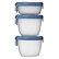 b.box Sada krabičiek Snack tubs 3ks - modrá