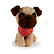 Mac Toys Plyšový psík, 21 cm, béžový
