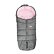 Bomimi FLUFIG PREMIUM Fußsack mitwachsend 110 cm, silber-pink