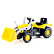 DOLU Großer Trettraktor mit Bagger, gelb
