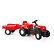 DOLU Ranchero Trettraktor mit Anhänger, rot