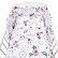 3-teiliges Babybettwäsche-Set 90x120 cm, weiße Blumen und Federn