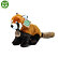 Rappa Plyšová panda červená 20 cm ECO-FRIENDLY