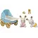 Sylvanian Families Dvojčata Chocolate králíků s kočárkem