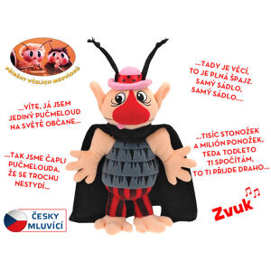 Pučmeloud 37cm česky hovoriaci na BO v krabičke