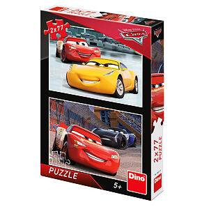Dino WD Cars 3: Závodníci Puzzle 2x77 dílků