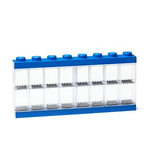 LEGO Zberateľská skrinka na 16 minifigúrok - modrá