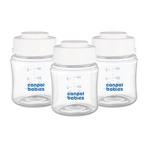 Canpol babies Sada fliaš na skladovanie materského mlieka 3x120ml