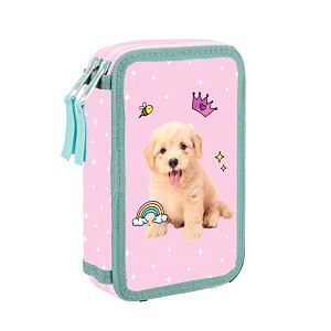 Oxybag Penál 2 patrový prázdný mazlíčci