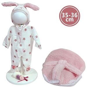 Llorens M635-86 obleček pro panenku miminko NEW BORN velikosti 35-36 cm