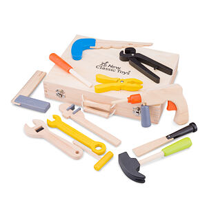 New Classic Toys Dřevěný kufřík s nářadím - 12 ks