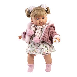Llorens 42286 ALEXANDRA realistická bábika so zvukmi a mäkkým látkovým telom 42 cm