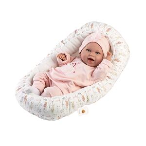 Llorens 74122 NEW BORN realistická bábika bábätko so zvukmi a mäkkým látkovým telom 42 cm