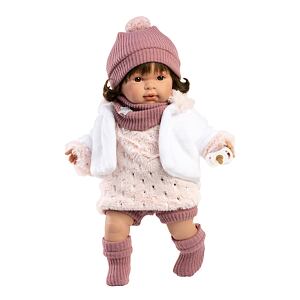 Llorens 42162 CARLA realistická bábika so zvukmi a mäkkým látkovým telom 42 cm