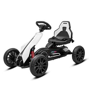 Detská šliapacia motokára Go-kart Baby Mix Speedster biela