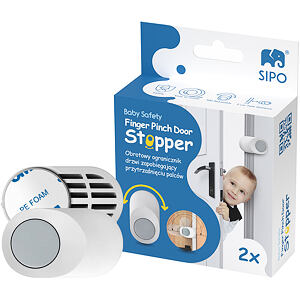 Sipo Detská otočná zarážka do dverí s nastavením polohy, 2ks