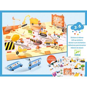 DJECO Lift-up stickers Vehicles