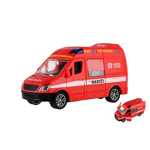 Teddies Auto hasiči plast 12 cm na setrvačník