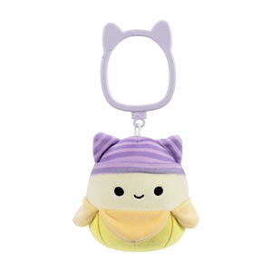 SQUISHMALLOWS Klíčenka Banán s kočičí čepicí - Junie