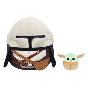 SQUISHMALLOWS Star Wars Mandalorian a Grogu, 30 cm
