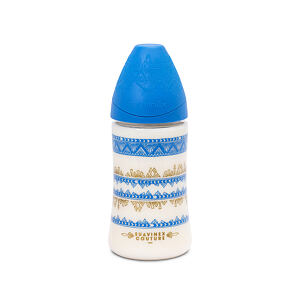 Suavinex PREMIUM FĽAH 270 ml SILIKÓN - TMAVO MODRÁ