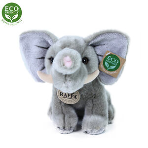 Plyšový slon sediaci 18 cm ECO-FRIENDLY