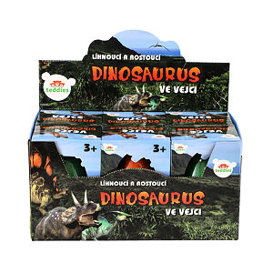Teddies Vejce líhnoucí a rostoucí dinosaurus, více druhů