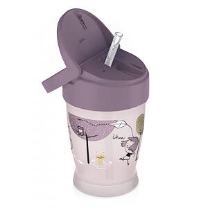 LOVI hrnček so slamkou LOVELY JUNIOR 250 ml holka