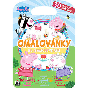 JIRI MODELS Omaľovánky so samolepkami/ Peppa