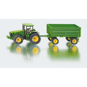 SIKU Farmer - traktor John Deere s vlekom, 1:50
