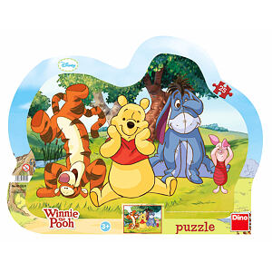 Dino Puzzle Schovávaná s Medvídkem Pú 25 dílků deskové