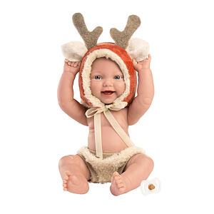 Llorens 63202 NEW BORN CHLAPČEK - realistická bábika bábätko s celovinylovým telom - 31 cm