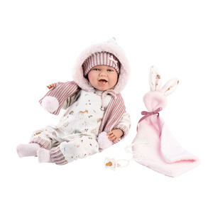 Llorens 74030 NEW BORN - realistická bábika bábätko so zvukmi a mäkkým látkovým telom - 42 cm