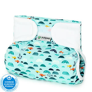 T-TOMI Ortopedické abdukčné nohavičky - suchý zips, green sea, 3-6 kg