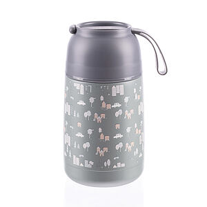 Zopa Termoska na jídlo se silikonovým držákem 620 ml - šedá