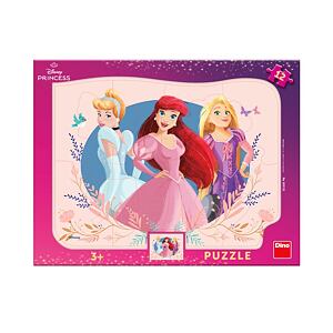 Dino Princezny 12 dílků deskové tvary Puzzle