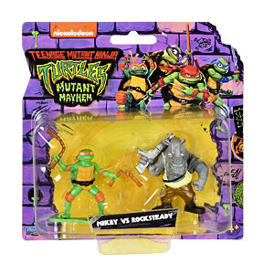 Orbico Teenage Mutant Ninja Turtles - Minifigurky želvy NINGA, 2 ks v balení, Mikey vs Rocksteady