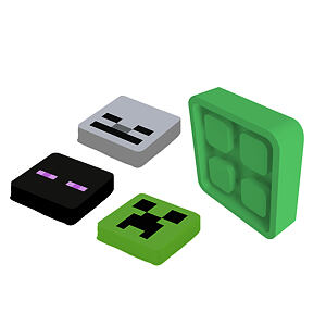 PIXIE CREW & Minecraft Odznáček s reflexním prvkem