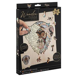 Dřevěné puzzle Opice 133ks