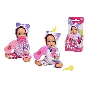 Simba New Born Baby Mini Bábika Onesie Fun 12 cm, 2 druhy