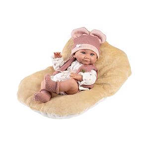 Llorens 73816 NEW BORN dievčatko, realistická bábika bábätko s celovinylovým telom 40 cm