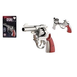 Teddies Revolver/Pistole na kapsle 8 ran kov 18 cm