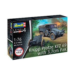 Revell Starter Kit Military 73344 - Krupp Protze KFZ 69 with 3,7cm Pak (1:76)
