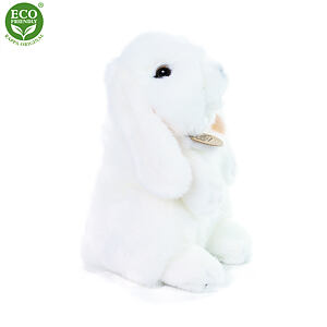 Rappa Plyšový králik biely stojaci 18 cm ECO-FRIENDLY