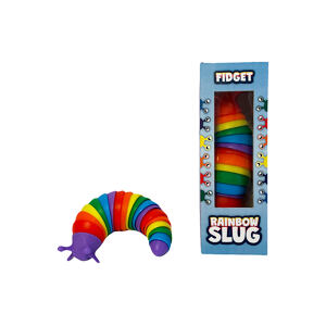 Fidget toy - dúhový slimák