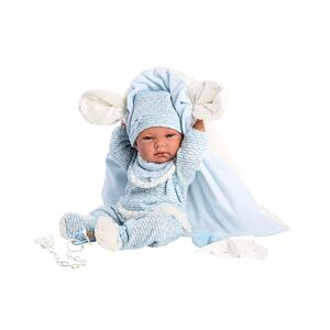 Llorens 73859 NEW BORN CHLAPČEK - realistická bábika bábätko s celovinylovým telom - 40 cm