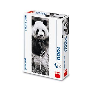 Dino PANDA V TRÁVE 1000 panoramic Puzzle NOVÉ