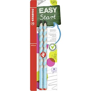 Ceruzka Stabilo EasyGraph pre pravákov blister 2ks modrá