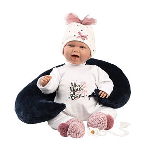 Llorens 74050 NEW BORN - realistická bábika bábätko so zvukmi a mäkkým látkovým telom - 42 cm