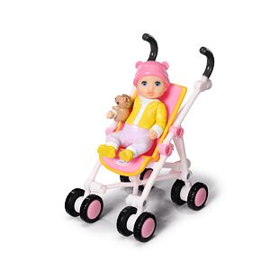 Zapf BABY born Minis Sada s kočárkem a panenkou